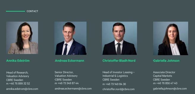 CBRE Q2 Market figure Logistics Contacts