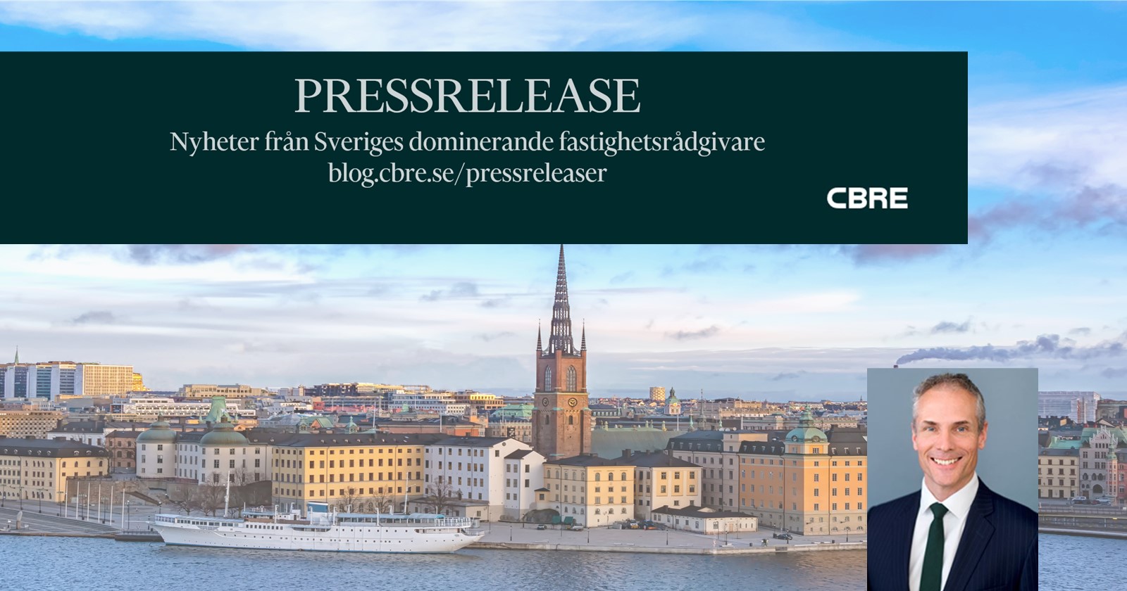 CBRE rekryterar ny VD för rådgivningsverksamheten i Sverige