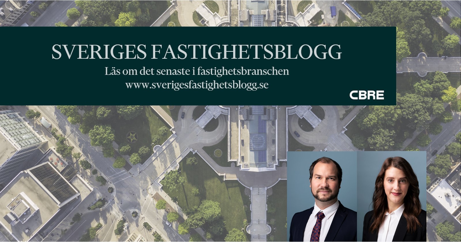 CBRE Linda Kjällen och Daniel Holmkvist