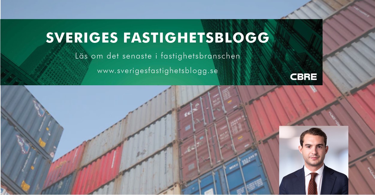 CBREs Hampus Otterhäll skriver om Logistik på Sveriges Fastighetsblogg.