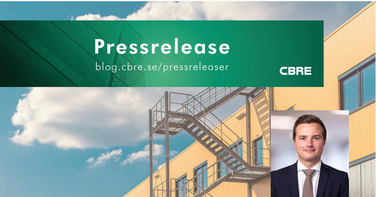CBREs Christoffer Nordh Blad rådgivare till Bockasjö vid uthyrningen i Ggb